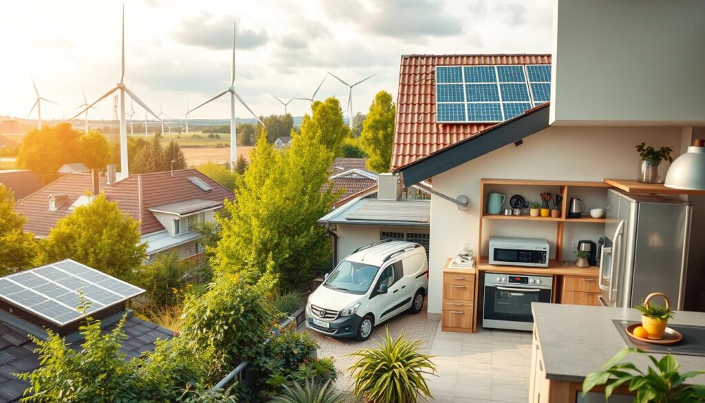 Erneuerbare Energien in Haushalten und Industrie