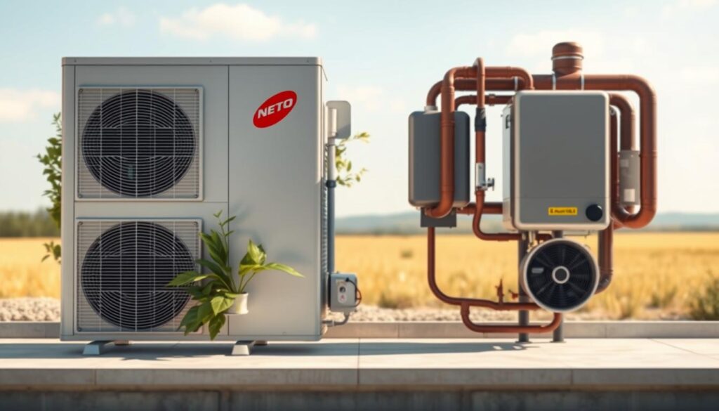 Effizienzvergleich Wärmepumpe und Ölheizung