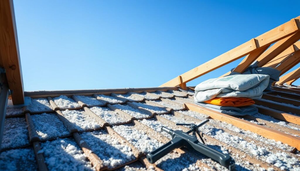 Kaltdachdämmung Vorbereitung