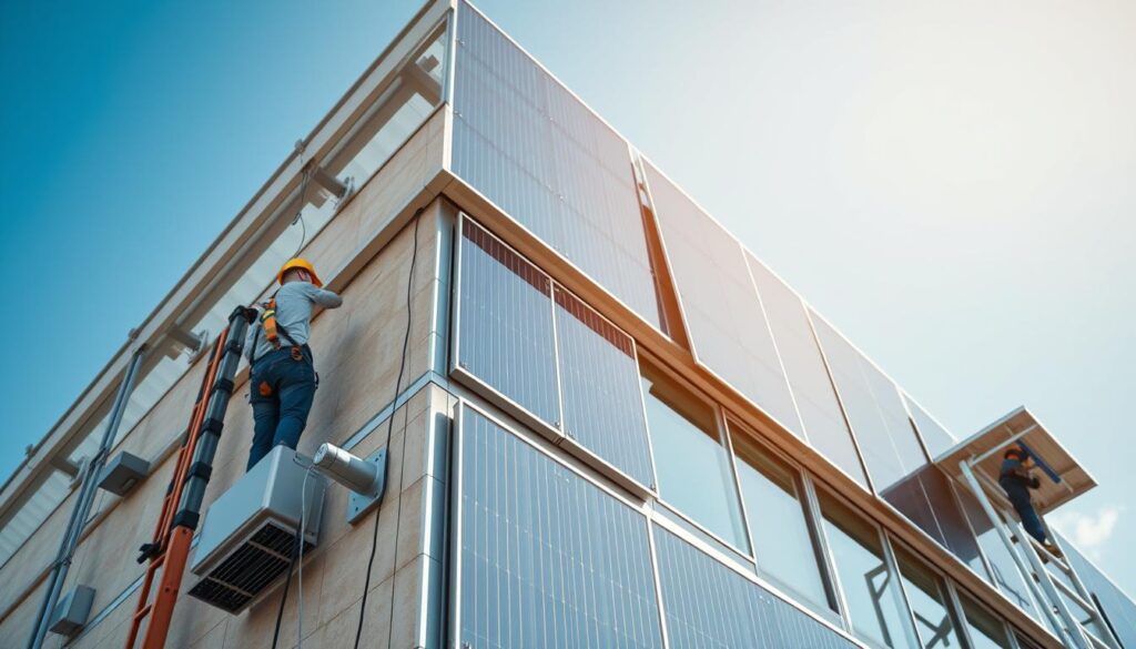 Photovoltaik Fassaden Montagesystem