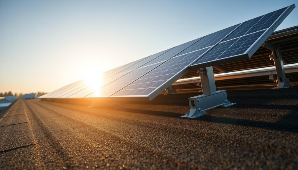 Solaranlage Dachmontage auf Bitumendach