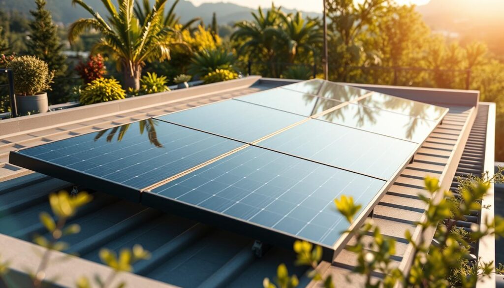 Solarmodule für Terrassenüberdachung