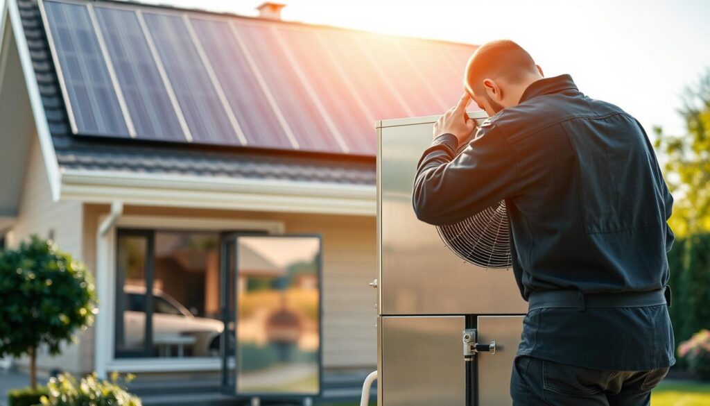 Wärmepumpe Solarthermie Installation