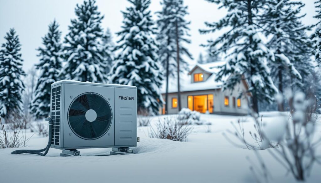 Luft-Wasser-Wärmepumpe im Winter Luft-Wasser-Wärmepumpe im Winter