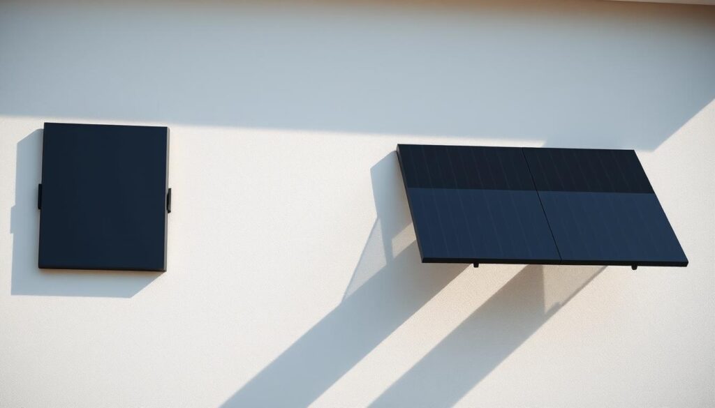 Solarpanel Hauswand