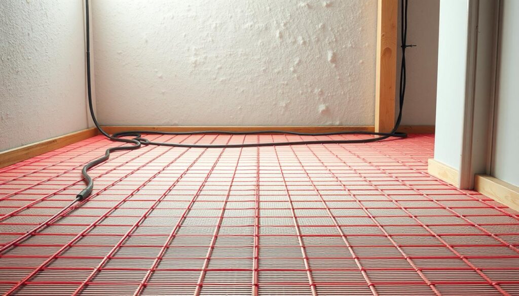 Elektrische Fußbodenheizung Installation