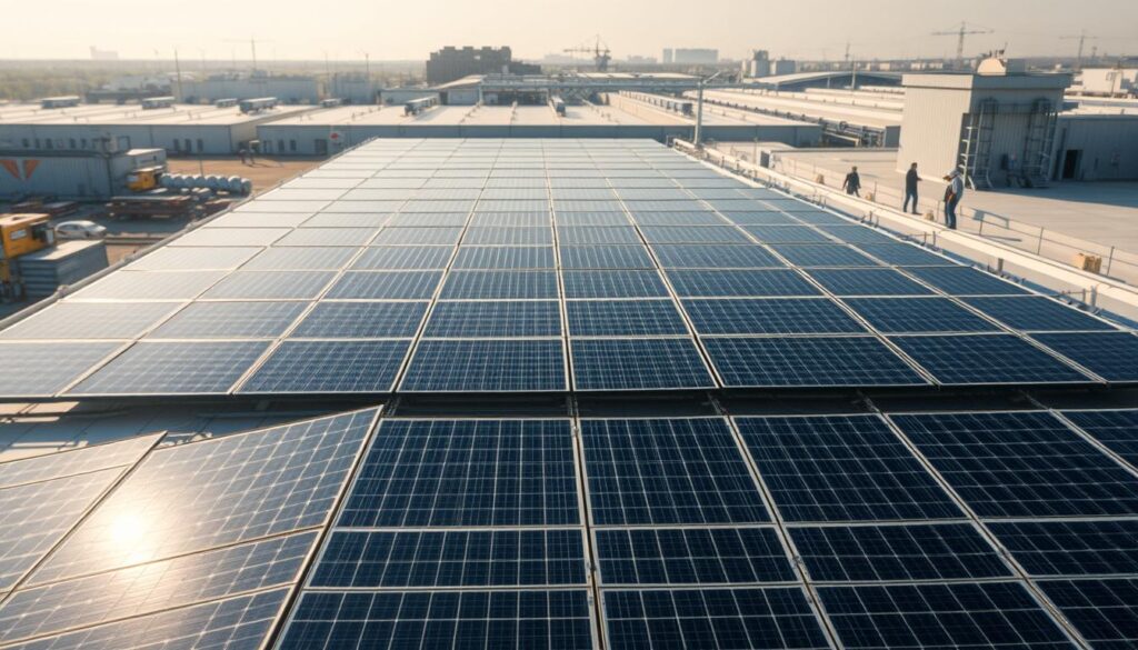 Photovoltaik Industriedach Modultypen
