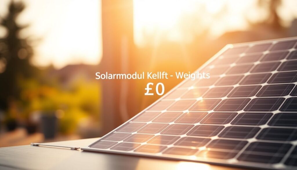 Gewicht Solarmodul