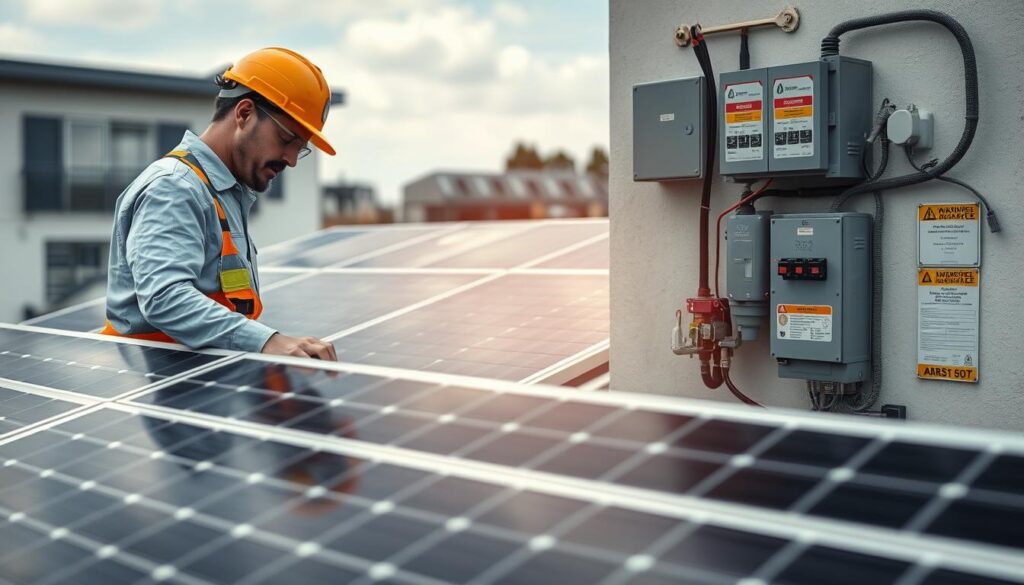 Sicherheitsstandards Photovoltaik Installation