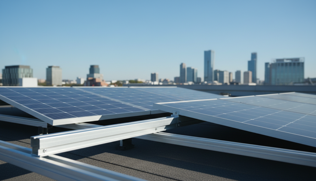 Aluminium Flachdachhalterung für Solarmodule