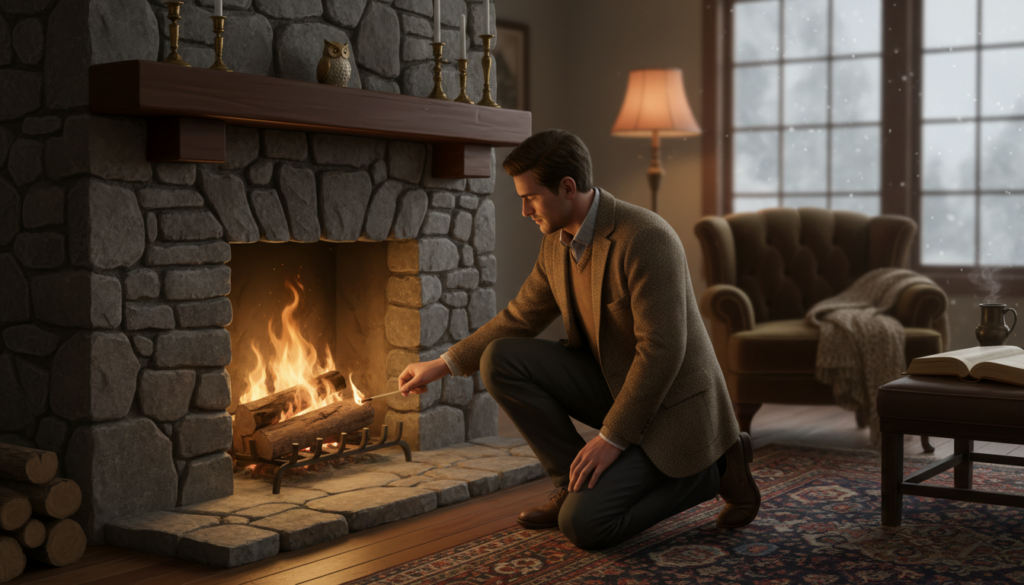 Kamin richtig anzünden