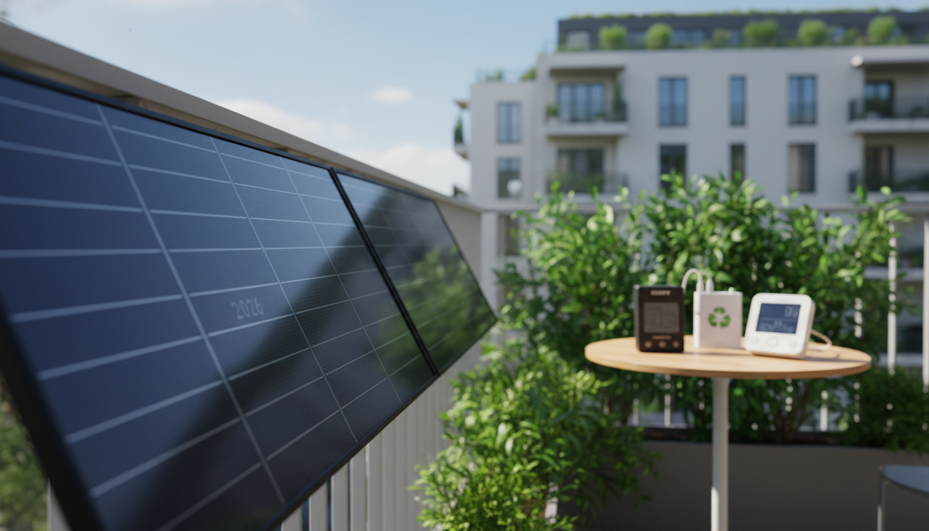 Balkonkraftwerk ohne Glas