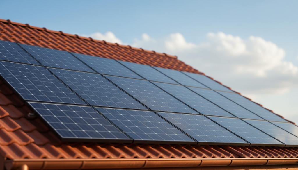 Solaranlage auf Biberschwanzdach