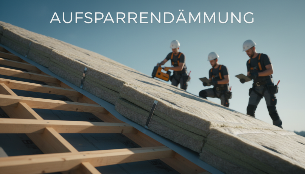Aufsparrendämmung Aufbau