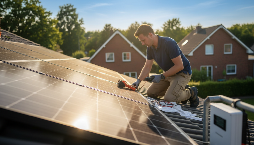 Wartung und Reinigung Solaranlage