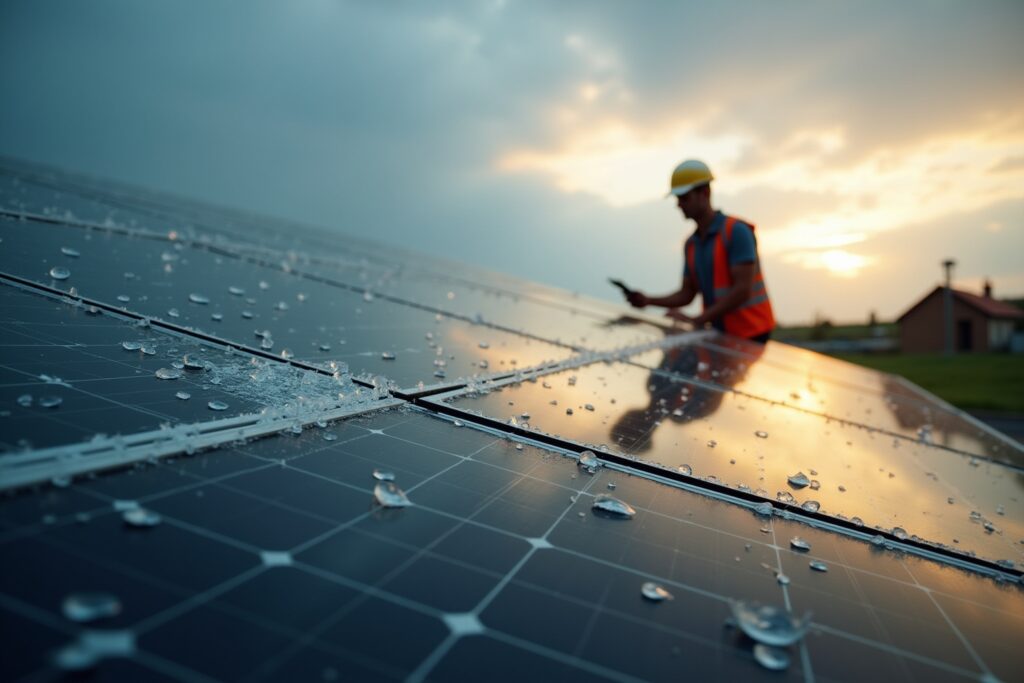 solarmodule bei hagelschaden-Titel